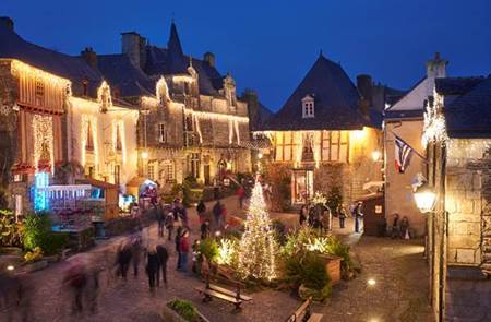 Illuminations de Noël à Rochefort-en-Terre 